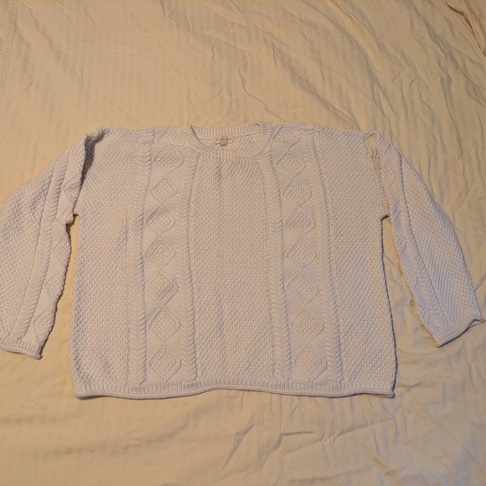 Tradlands Cream Fisherman's Sweater